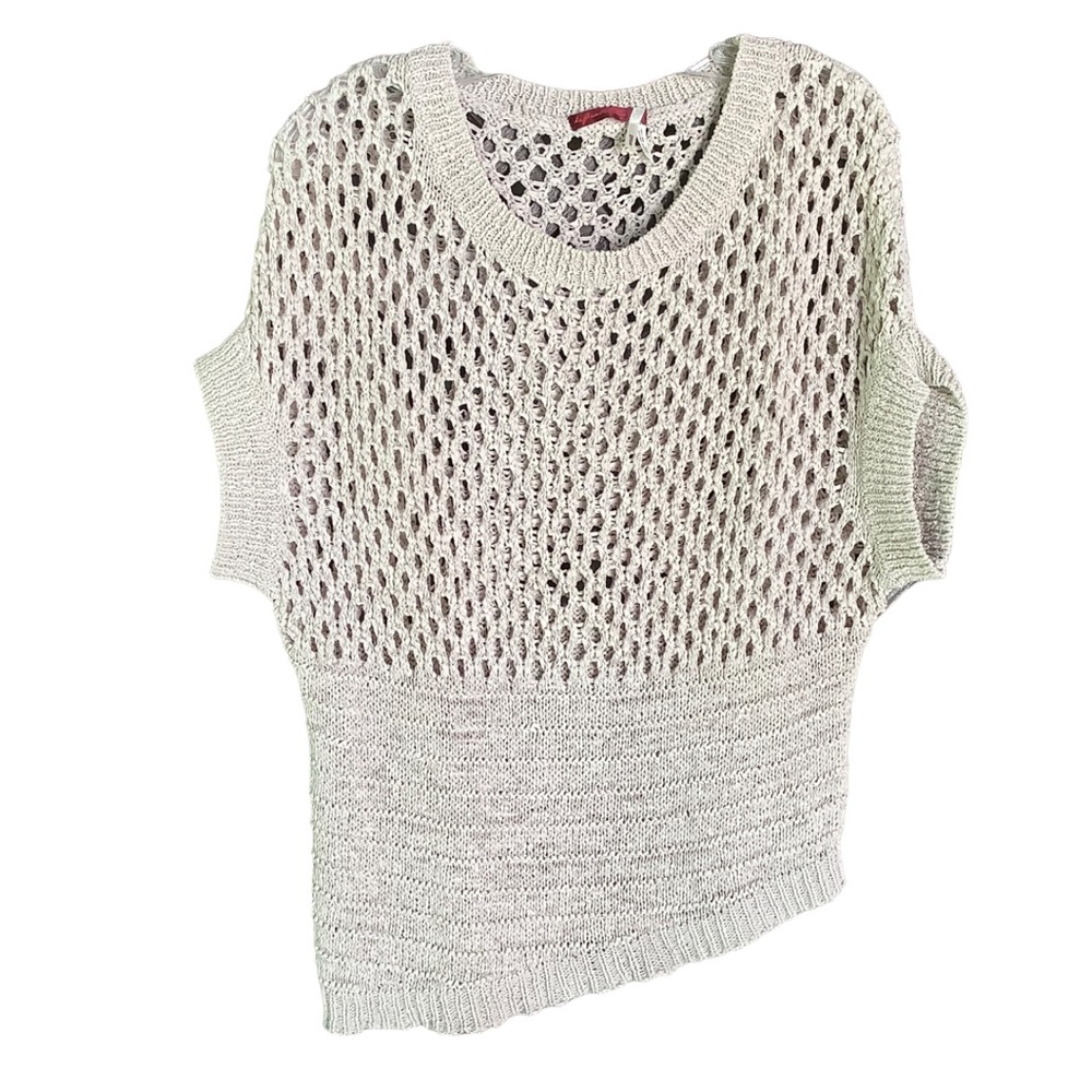 LEFT ON HOUSTON open weave knit top